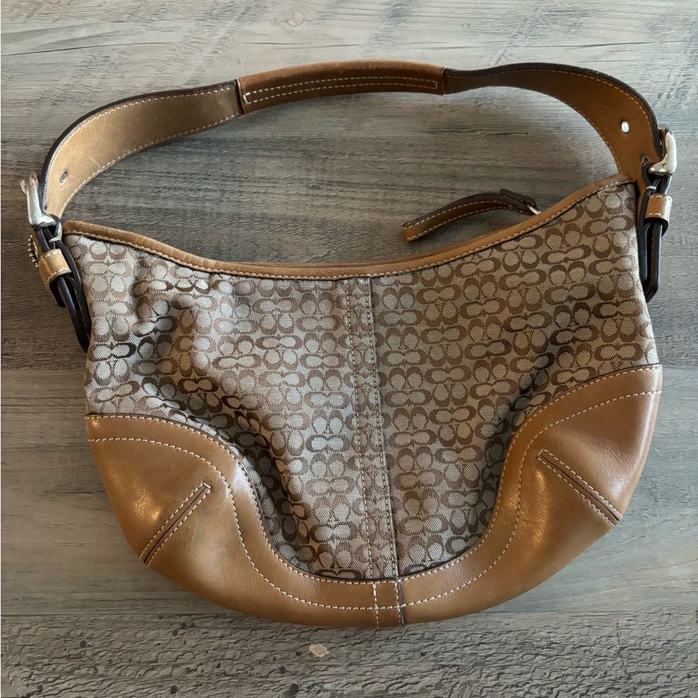 COACH Signature Khaki SoHo Bag